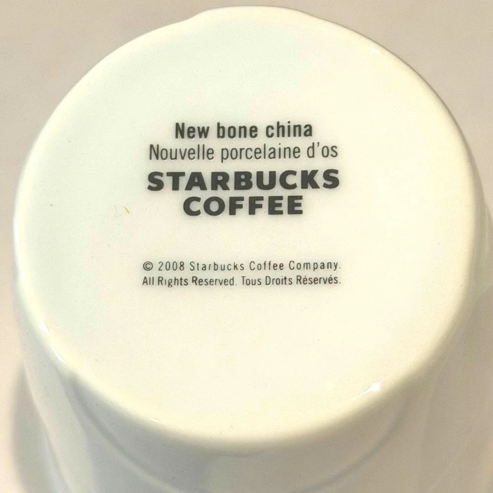 Starbucks New Bone China‎ Espresso Cup Set of 4 NIB Gift Box Barista Series